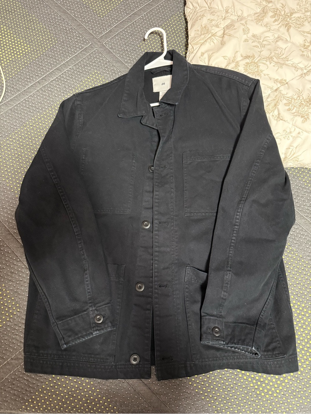 H&M Black Workwear Chore Jacket